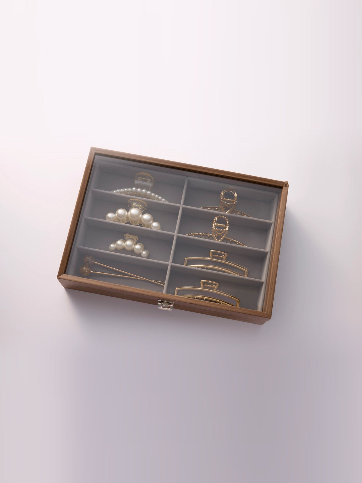 Schmuck und Haar Accessoires Box aus Holz