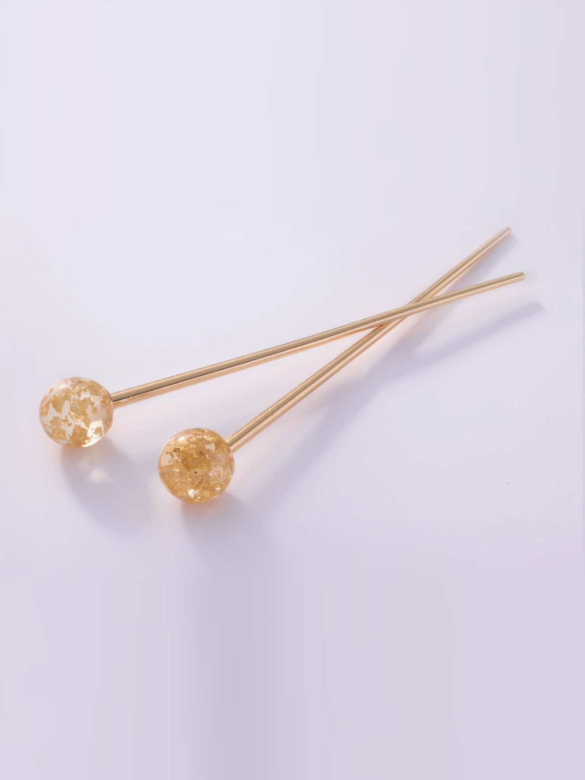 Haarnadeln mit Goldflocken im 2er Set
