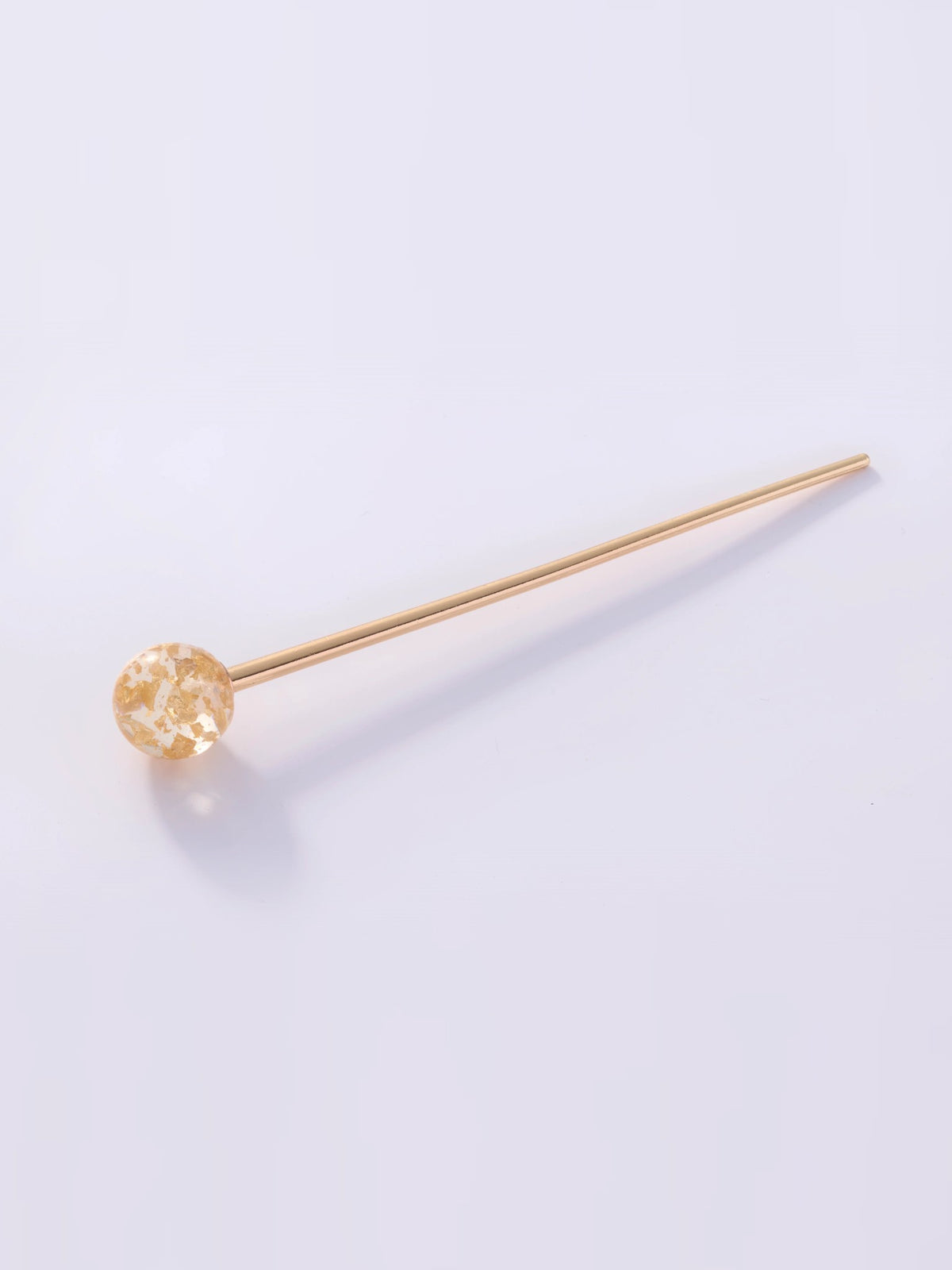 Haarnadeln mit Goldflocken Detailansicht