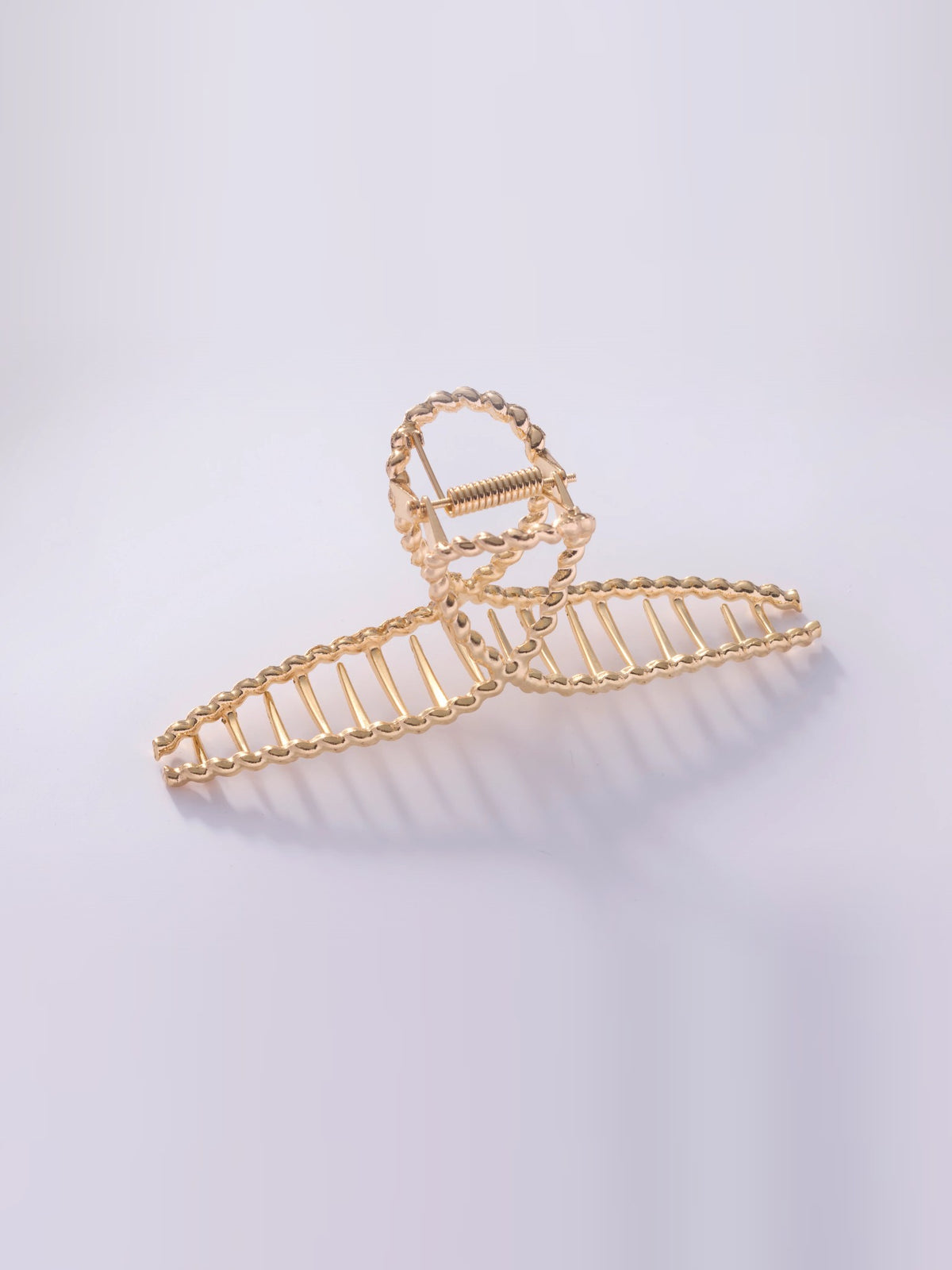 Haarspange Gold mit geflochtenem Design