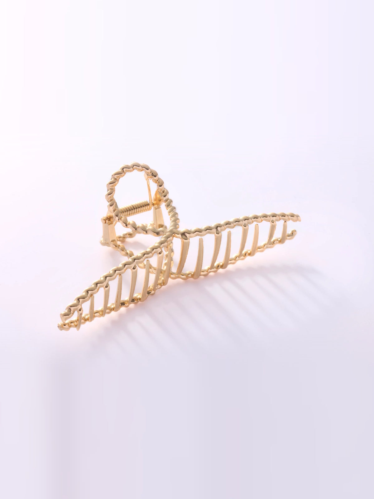Haarspange Gold geflochten Detailansicht