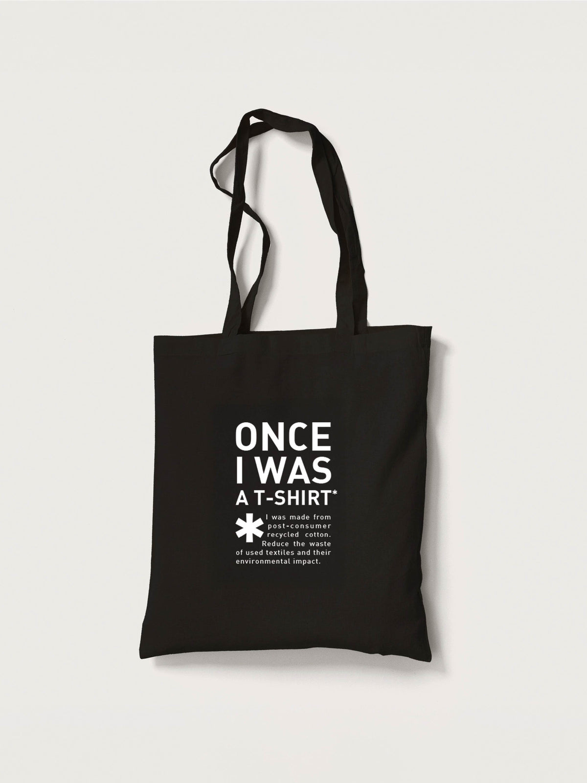 Insight Tote Bag Once I was a t-shirt in Schwarz